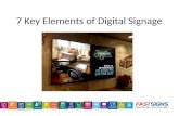 7 Key Elements of Digital Signage