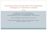 Understanding Zonal Mean Precipitation Changes in a Warmer Climate