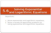 Solving Exponential and Logarithmic Equations