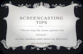 Screencasting  Tips