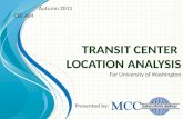 Transit Center  Location Analysis