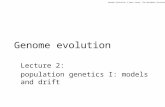 Genome evolution