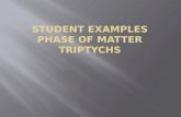 Student Examples Phase of Matter Triptychs
