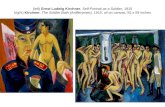 Emil Nolde  (German, 1867-1956) ,  The Last Supper , 33 x 42 ”  oil on canvas, 1909 (Die Brucke)