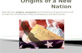 Origins of a New Nation