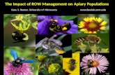 The Impact of ROW Management on Apiary Populations