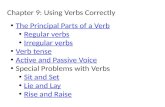 Chapter 9: Using Verbs Correctly