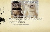 Marriage as a Sacred Institution