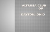 Altrusa club of    dayton, ohio