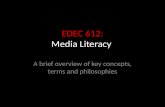 EDEC  612: Media Literacy
