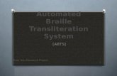 Automated Braille Transliteration System