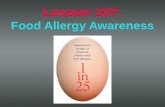 Lesson  107: Food Allergy Awareness