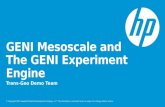 GENI  Mesoscale  and The GENI Experiment Engine
