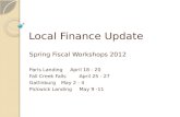 Local Finance Update