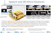 Speech and 2D Micro-Gestures