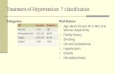 Treatment of Hypertension: 7 classification