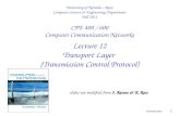 Lecture  12 Transport Layer  (Transmission Control Protocol)