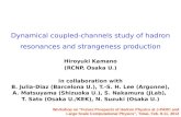 Dynamical coupled-channels  s tudy of  hadron r esonances and strangeness production