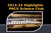 2013-14 Highlights   PACS Science Club