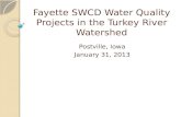 Fayette SWCD Water Quality Projects in the Turkey River Watershed