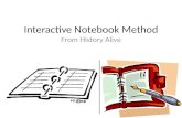 Interactive Notebook Method