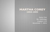 Martha Corey 1664-1692