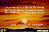 Improvement of the WRF Model for Solar Resource Assessment and Forecast Under Clear Skies
