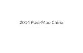 2014 Post-Mao China