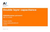 Double layer capacitance