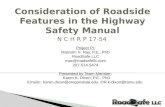 Consideration of Roadside Features in the Highway Safety Manual