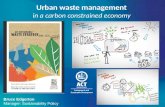 Urban waste management  in a carbon constrained economy