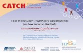 ‘Foot in the Door’ Healthcare Opportunities  for Low-income Students Innovations Conference