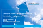 The new Australian Charities & Not-for-Profits Commission – Implications for HACC Services