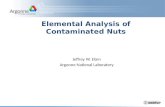Elemental Analysis of Contaminated Nuts
