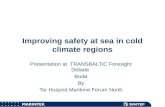 Improving safety at sea in cold climate regions