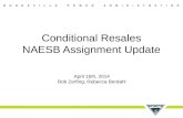 Conditional  Resales NAESB Assignment Update