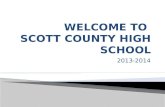 WELCOME TO  SCOTT COUNTY HIGH SCHOOL