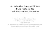 An Adaptive Energy-Efficient  MAC Protocol for  Wireless Sensor Networks