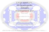 Large aperture  IR  Quadrupole  (MQXF)  development plan
