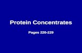 Protein Concentrates