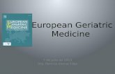European Geriatric  Medicine