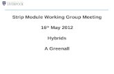 Strip Module Working Group Meeting 16 th  May 2012 Hybrids A  Greenall