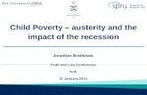 Child Poverty – austerity and the impact of the recession