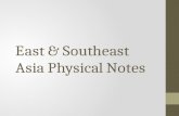 East & Southeast Asia Physical Notes