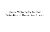 Cyclic Voltametry  for the Detection of Dopamine  in vivo