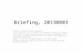 Briefing,  20130803