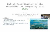 Polish Contribution to the Worldwide LHC Computing Grid WLCG
