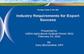Foreign Trade & The NEI Industry Requirements for Export Success