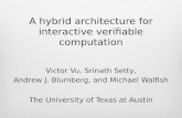 A hybrid architecture for interactive verifiable computation