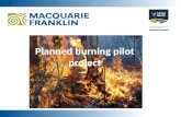 Planned burning pilot project